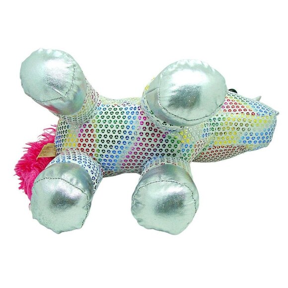 Dan Dee Rainbow Sparkle Glitter Unicorn Plush Stuffed Animal Toy Security 11” - Picture 5 of 11